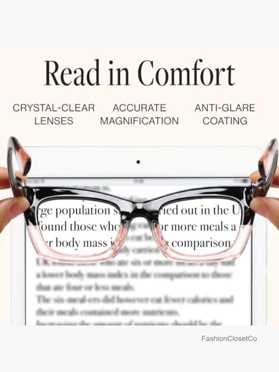 1.5 Reading Glasses for Women, Blue Light Blocking Readers, 6-Pack